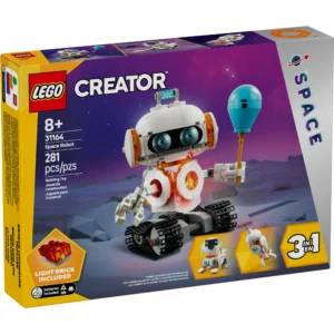 LEGO Creator 3in1 Space Robot Toys - Building Toys W/ 3 Options, Robot, Spaceship, or Robot Dog - Building Kit for Kids, Boys & Girls, Ages 8+ - Gift Ideas for Birthdays - 31164