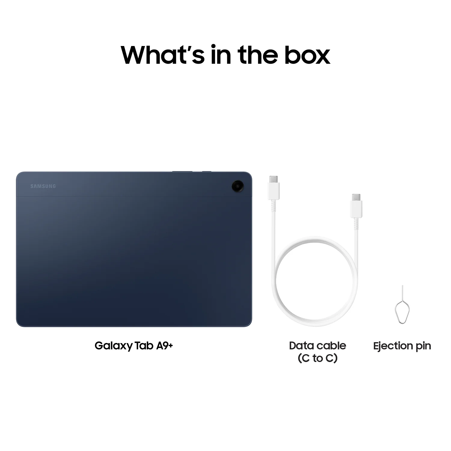 Samsung Galaxy Tab A9+ 11" Widescreen Tablet, 64GB, Android 13, Navy - Image 3