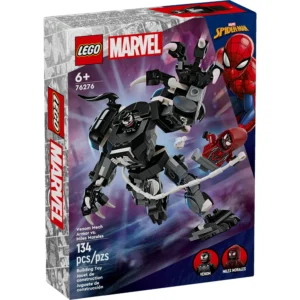 LEGO Marvel Venom Mech Armor vs. Miles Morales, Posable Action for Kids, Marvel Building Set with Minifigures, Travel Toy, Super Hero Battle Gift for Boys and Girls Aged 6 and Up, 76276