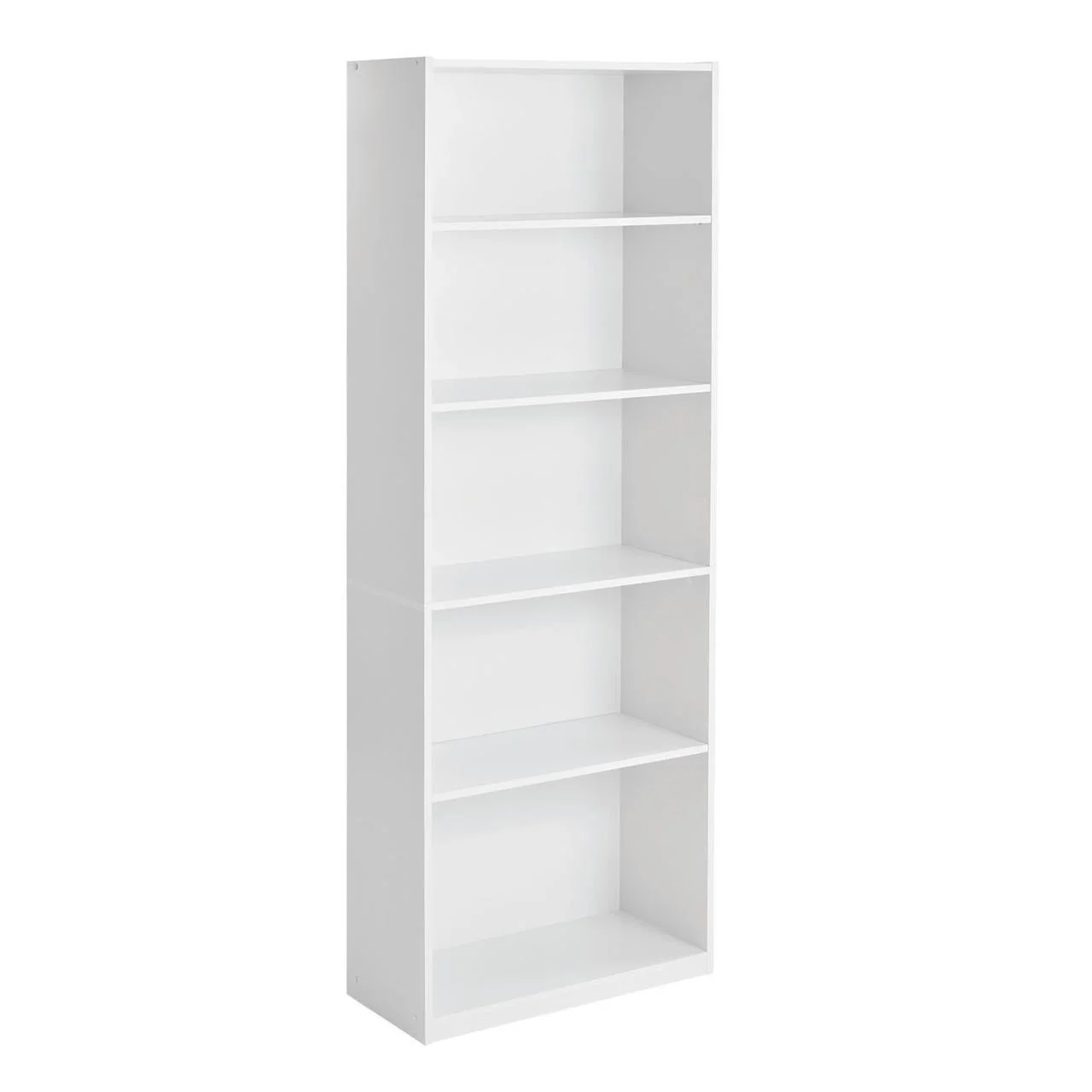 Mainstays 5-Shelf Bookcase with Adjustable Shelves, White - Image 5