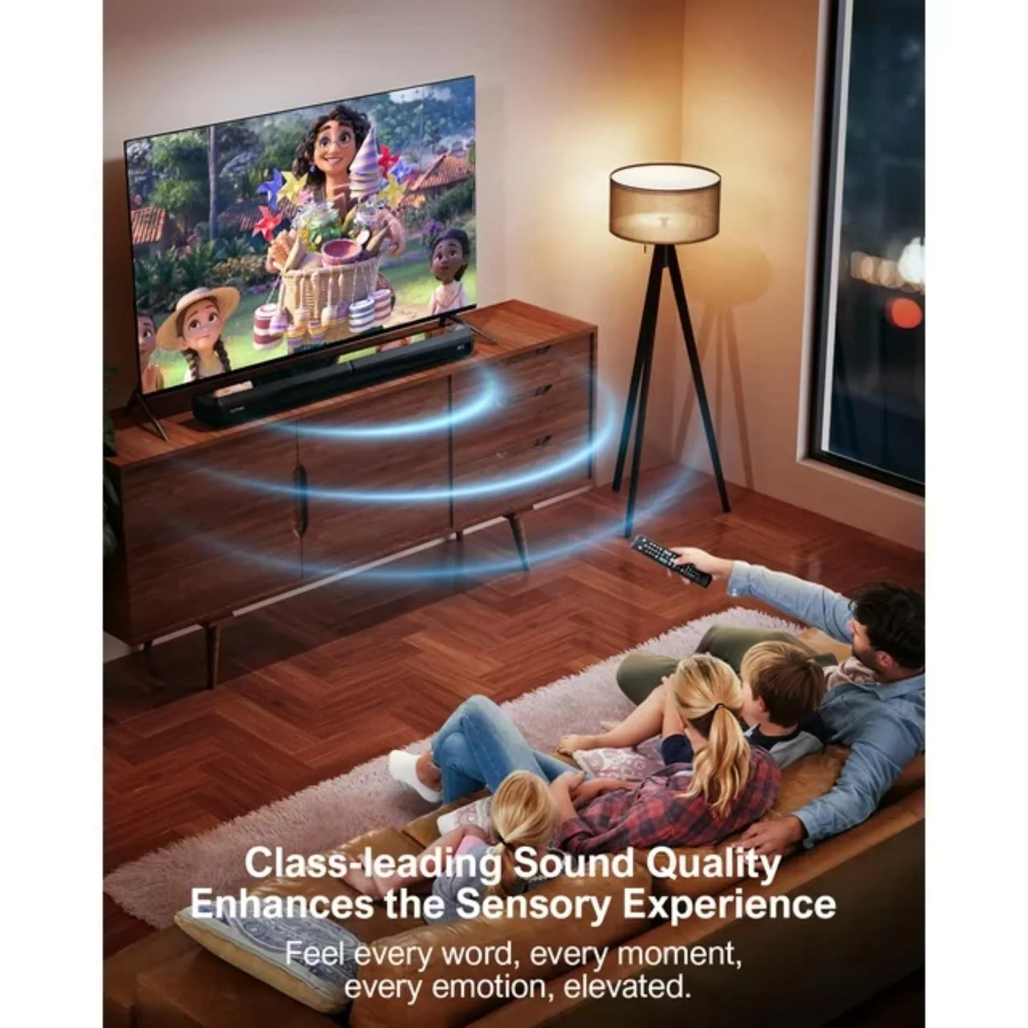 ULTIMEA 2.2ch Sound Bar for TV, Built-in Dual Subwoofer, 2 in 1 Separable Bluetooth 5.3 Soundbar , Bassmax Adjustable TV Surround Sound Bar, HDMI-ARC/Optical/Aux Home Theater Speakers, Wall Mount - Image 4