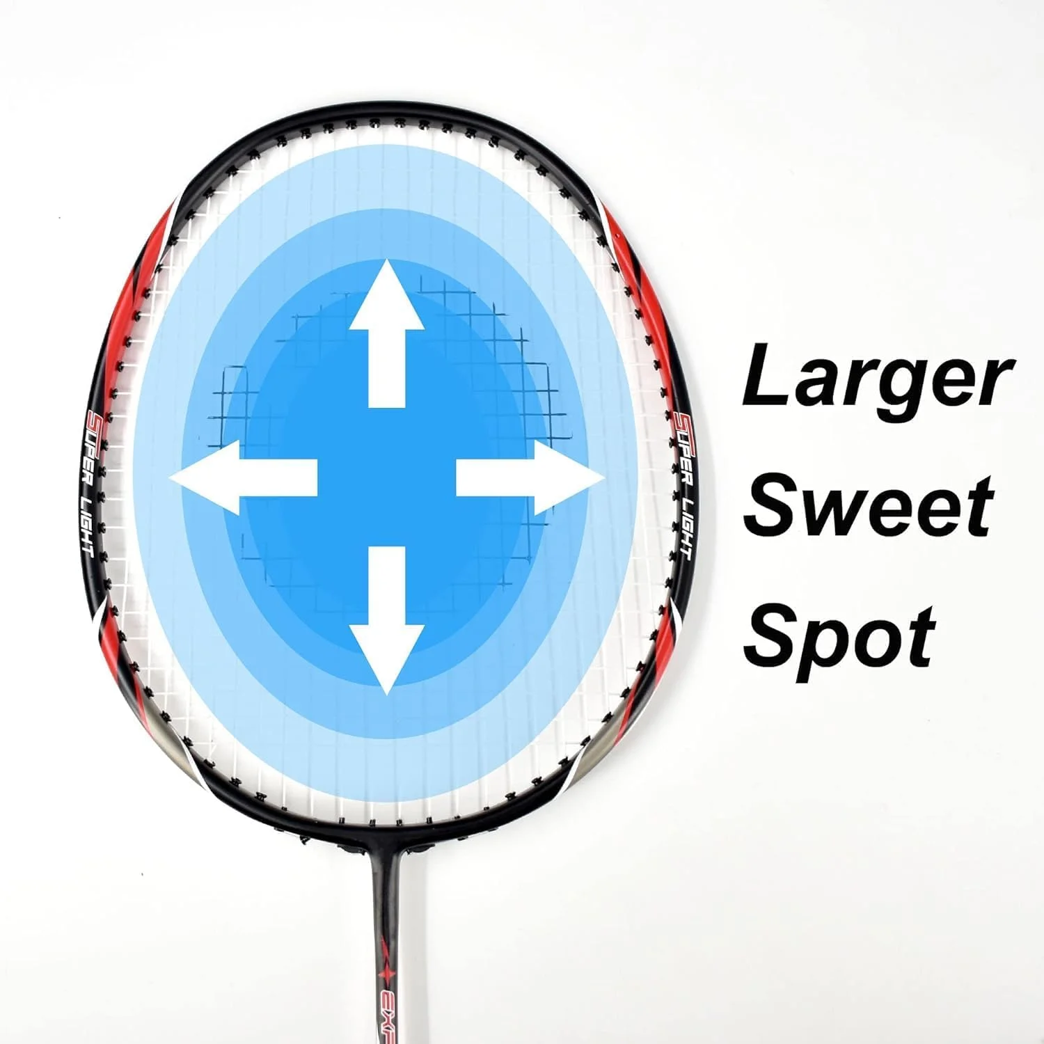 Senston Badminton Rackets Set of 2, Graphite Shaft Badminton Racquets Including Badminton Bag, 2 Badminton Shuttlecock red and green - Image 3